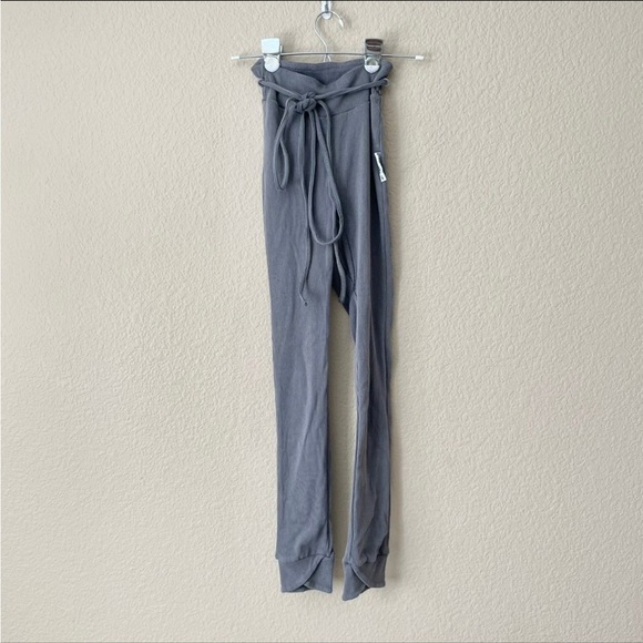 Gymshark Pants - Gymshark Leggings Ribbed slouch Gray High Waist